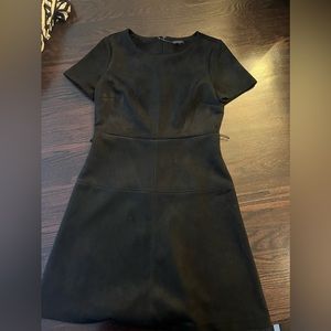 Black suede Aline dress